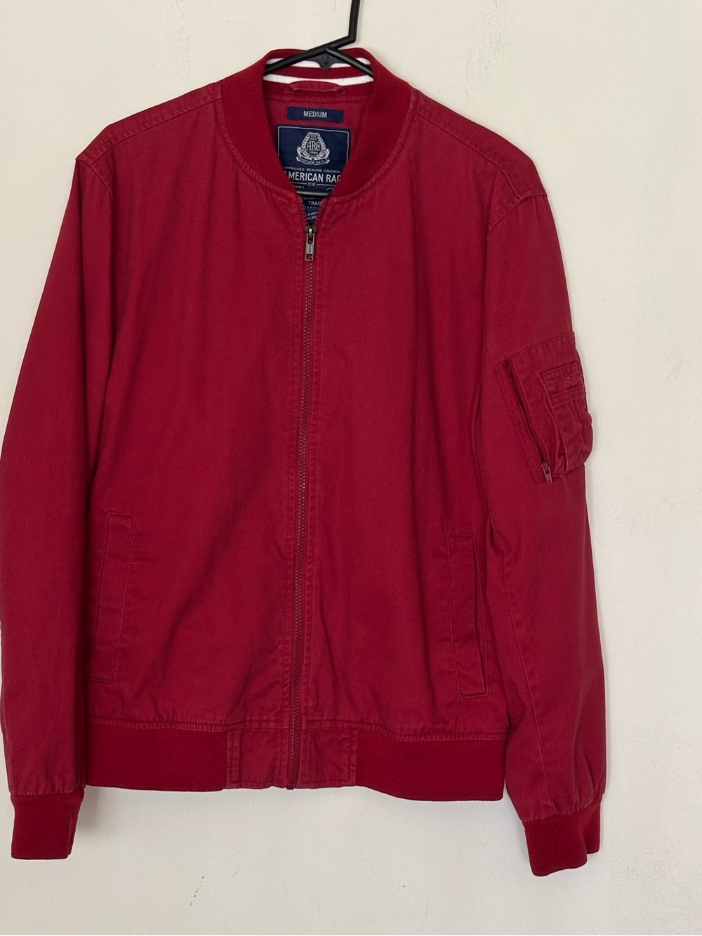 American Rag Burgundy Bomber-Style Men’s Jacket